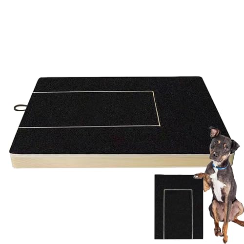 2 Kratzbrett Für Hunde Mit Leckerli Box - Scratch Pad Für Nägel | Hunde Kratzbrett Für Nägel | Sandpapierbrett Scratch Board Welpe | Nagelfeile Für Hunde Schleifpad Für Welpen, Haustiere, 35x25x3CM von Huayeex