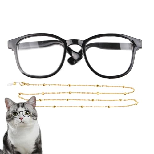 Huayeex Katzenbrille Kette – Katzen- und Hunde-Kostüm-Brille Kette, für drinnen und draußen, Rollenspiel, Freude, Kätzchen, Verkleidung, Foto-Requisiten, Kopfbedeckung, Spielzeug für von Huayeex