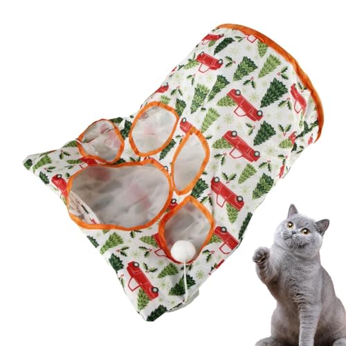 Huayeex Katzentunnel für Indoor-Katzen | Haustierspielplatz, wiederverwendbarer Kätzchentunnel, Indoor-Katzenspielzeug, flexibler interaktiver Schlauch für Kätzchen, Welpen, Kaninchen, Murmeltiere von Huayeex