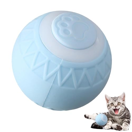 Katzenspielzeug Elektrisch Katzenball, Interaktives Katzenspielzeug Ball, Intelligenter Beweglicher Katzenball, USB Wiederaufladbarer, Intelligentes Kätzchenspielzeug, Stimuliert Den Jagdinstinkt von Huayeex