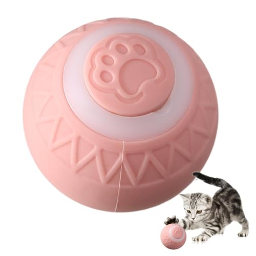 Katzenspielzeug Elektrisch Katzenball, Interaktives Katzenspielzeug Ball, Intelligenter Beweglicher Katzenball, USB Wiederaufladbarer, Intelligentes Kätzchenspielzeug, Stimuliert Den Jagdinstinkt von Huayeex