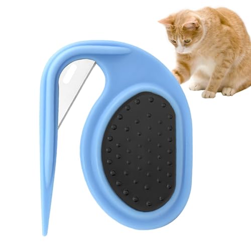 Knotting Comb Pet Grooming Tool - Entfilzungsmesser Katzen | Entfilzer Mit Stahlklinge | Splitter -Entwirrer Entfilzungskamm Für Hunde Entfernt Unterwolle Und Verfilzungen Knotenkamm Beauty-Tool von Huayeex