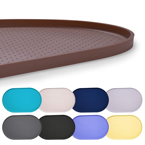 Hubulk 100% wasserdichte Silikon-Futtermatte mit erhöhtem Rand für Futter und Wasser, Hundenapf-Matten, Katzennäpfe, Tischset mit hohem Rand, schützt den Boden für Katzen und Hunde (Braun, 48,3 x 30,5 Hubulk 100% wasserdichte Silikon-Futtermatte mit erhöhtem Rand für Futter und Wasser, Hundenapf-Matten, Katzennäpfe, Tischset mit hohem Rand, schützt den Boden für Katzen und Hunde (Braun, 48,3 x 30,5 von Hubulk