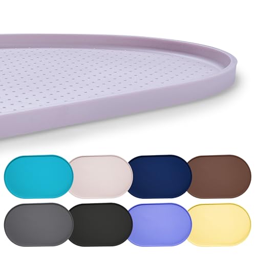Hubulk 100 % wasserdichte Silikon-Haustier-Futtermatte mit erhöhtem Rand für Futter und Wasser, Hundenapf-Matten, Katzennäpfe, Tischset mit hohem Rand, schützt den Boden für Katzen und Hunde (Taube Hubulk 100 % wasserdichte Silikon-Haustier-Futtermatte mit erhöhtem Rand für Futter und Wasser, Hundenapf-Matten, Katzennäpfe, Tischset mit hohem Rand, schützt den Boden für Katzen und Hunde (Taube von Hubulk