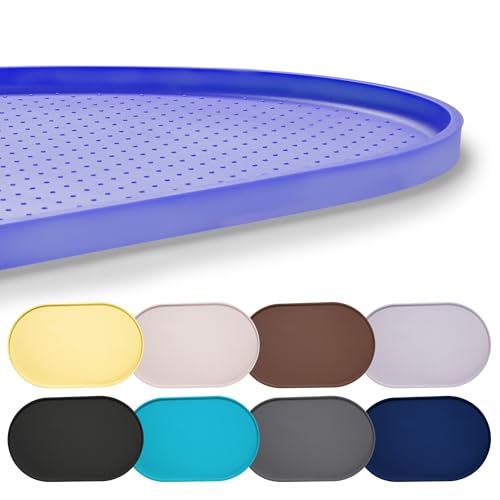 Hubulk 100 % wasserdichte Silikon-Haustier-Futtermatte mit erhöhtem Rand für Futter und Wasser, Hundenapf-Matten, Katzennäpfe, Tischset mit hohem Rand, schützt den Boden für Katzen und Hunde (Lila, 61 Hubulk 100 % wasserdichte Silikon-Haustier-Futtermatte mit erhöhtem Rand für Futter und Wasser, Hundenapf-Matten, Katzennäpfe, Tischset mit hohem Rand, schützt den Boden für Katzen und Hunde (Lila, 61 von Hubulk