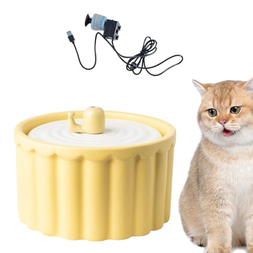 Automatischer Katzenwassernapf - Geräuscharmer, Abnehmbarer, energiesparender Katzenbrunnen - Trinkzubehör für Haustiere für Wohnzimmer, Tierhandlung, Schlafzimmer, Balkon, Tierklinik von Hudhowks