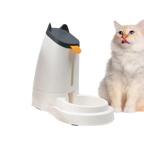 Schwerkraft-Haustier-Futterspender und Wasserspender, automatischer Katzen-Futterspender - Schwerkraftgesteuerter Futter- und Spender | Wiederverwendbarer Katzenwasser- und Futterspender für von Hudhowks