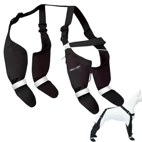 Hundestiefel mit Hosenträgern, Hundeschuhe Pfotenschutz, Regenstiefel für Hunde wasserdicht, Dog Suspender Booties, Verstellbare Hunde-Regenstiefel für den Winter, wasserdichte Hundestiefel von Huehkir