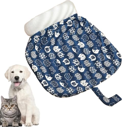 Katzen Schlafsack, Gemütlicher Warmer Schlafsack für Katzen, Katzenschlafsack Warmer Katzenbett Waschbar Katzendecke Haustier Kissen Katzen Kuschelhöhle für Welpen, Katze von Huehkir