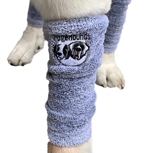 HugeHounds Puttee Strumpfhose, extra groß, Beinschutz für große Hunde Beinwärmer Stil (Grau) von HugeHounds