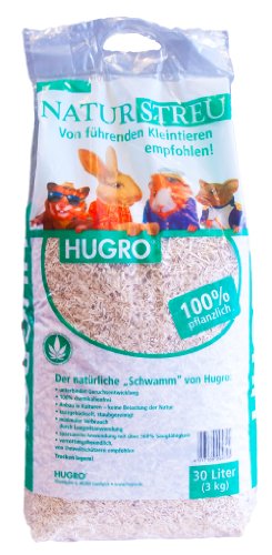 Hugro Hanfeinstreu | 30 Liter Kleintierstreu von Hugro