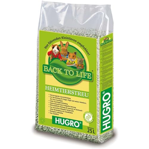 Hugro Kleintierstreu - Back to Life - Recycling Streu, 25 Liter von Hugro