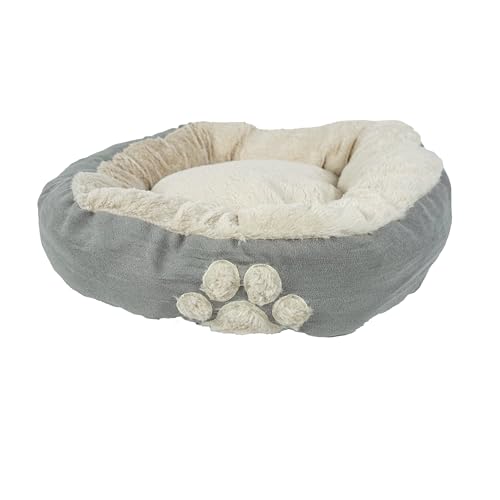 Hugs by Happy Pet Hugs Hundebett, rund, 61 cm, Taubengrau von Happypet