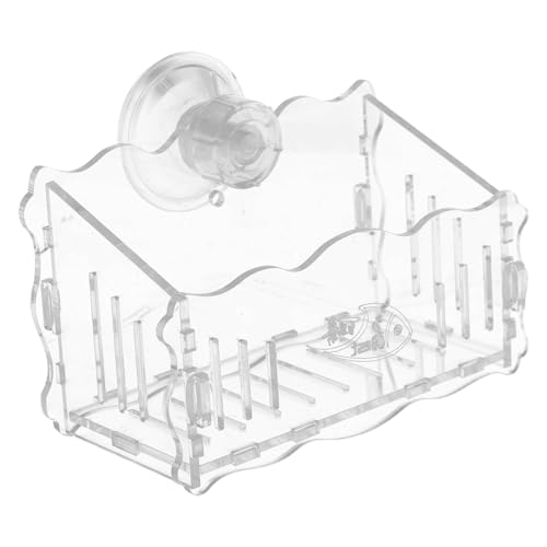 Hugsweet Aquarium-Pflanztöpfe, Pflanzgefäß mit Saugnapf - Acryl-Aquarium-Pflanzgefäßhalter,Transparenter Blumentopf für Aquarien mit Saugnapf, Aquarium-Aquarium- -Dekorationen von Hugsweet