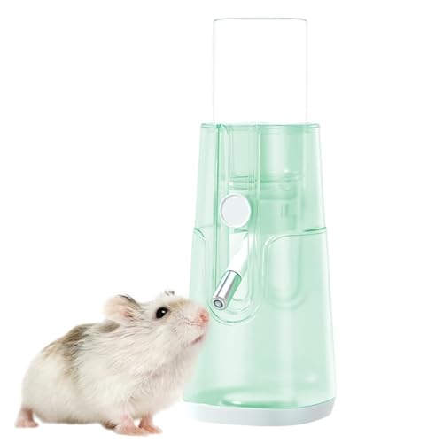 Hugsweet Hamster-Wasserflasche, Hamster-Wasserspender | Automatischer Trinkspender für Kaninchen - 120 ml Hamster-Wasserflasche mit Ständer, kein auslaufender Wasserspender für kleine Haustiere von Hugsweet