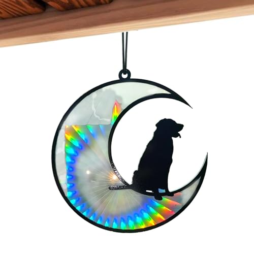 Hugsweet Hunde-Gedenkfensteranhänger – Haustier-Sonnenfänger – Hunde-Denkmal, Acryl-Fensterornament für Tierliebhaber für Wände von Hugsweet