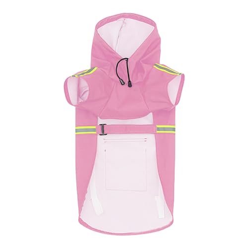 Hugsweet Hunde-Poncho-Regenmantel, wasserdichte Hundejacke - Leicht tragbare Haustier-Regenjacke,Wasserdichter und winddichter, Verstellbarer Regenmantel für Haustiere mit Kapuze, atmungsaktive, von Hugsweet