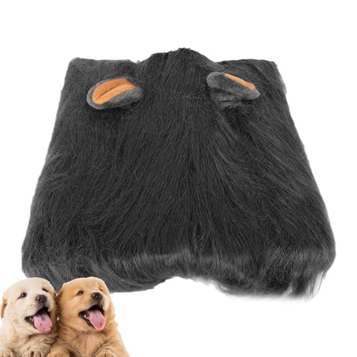 Hugsweet Löwenmähne-Kostüm für Hunde,Löwenmähne für Hunde - Realistisches süßes Hundekostüm | Leichtes Löwenmähne-Kostüm für Deutsche Schäferhunde, Rottweiler und Labrador Retriever von Hugsweet
