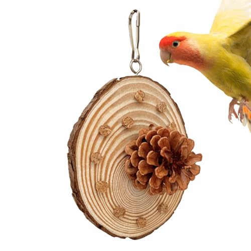 Hugsweet Vogel-Kauspielzeug aus Holz, Papageien-Unplug-Spielzeug | Hölzernes Beißtraining für Futtersuche-Vogelspielzeug | Futtersuch- und Kaustopper für Papageien, lustiges Papageienkäfigzubehör für von Hugsweet
