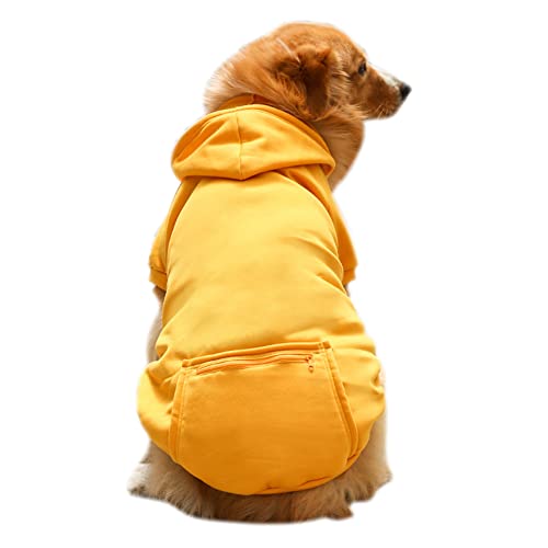 Huicai Hund Kapuzenpullover Sweatshirts Winter Mantel Warm Hund Pullover Haustier Kleidung Für Klein Mittel Groß Hunde von Huicai