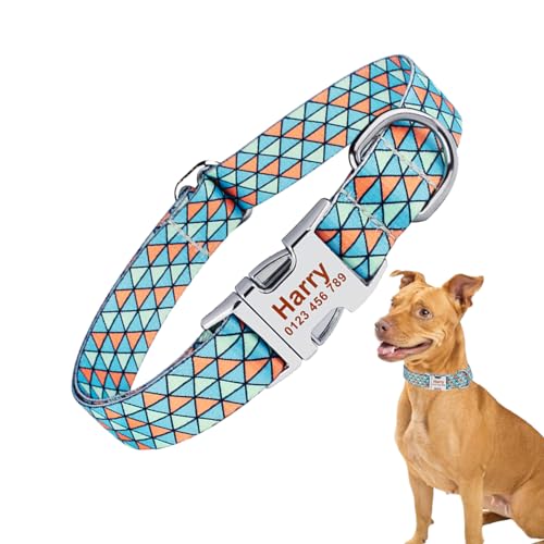 Hujinkan Verstellbares Hundehalsband, Basic-Hundehalsbänder | Leichte, Bequeme, Flexible Hundehalsbänder | Niedliches, farbenfrohes Hundezubehör, Haustierhalsband für große, kleine und mittelgroße von Hujinkan