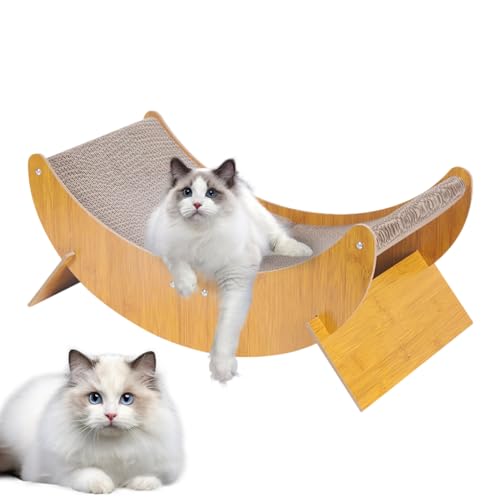 Katzenkratzpad,Katzenspielzeug-Kratzer | Atmungsaktives Katzenkratzbrett aus Pappe für kleine, mittelgroße Haustiere und Katzen Hujinkan von Hujinkan