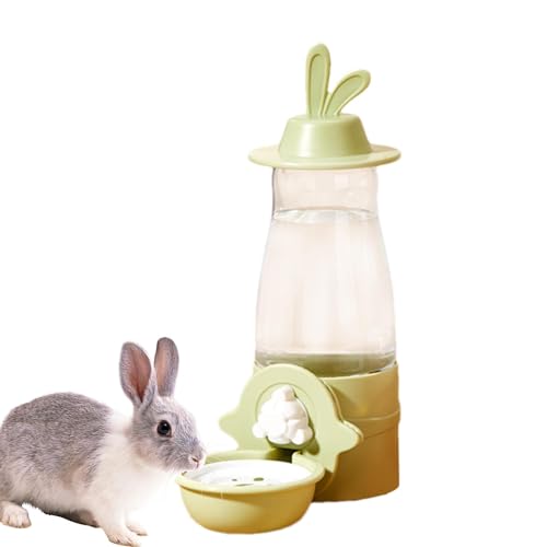 Humdcdy Kaninchen-Wasserspender, Wasserflasche für Kaninchenkäfig - Hängender Wasserbrunnenspender | 600-ml-Wasserflasche ohne Tropfen, Käfigflasche mit Schwerkraftautomatik für von Humdcdy