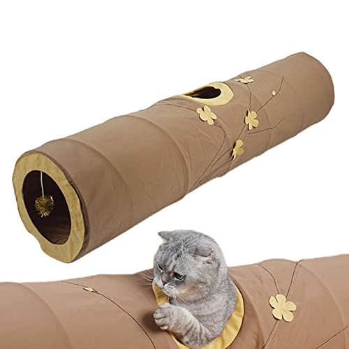 Humdcdy Tunnel für Katzen, Kätzchentunnel | Spielen Sie Tunnel-Katzenversteck für den Innenbereich, interaktives Tunnel-Röhrenspielzeug,Leichtes Katzenversteck, Spielspielzeug, zusammenklappbares von Humdcdy