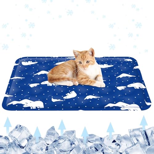Hundekühlbettmatte, Eisunterlage für Hunde - Atmungsaktive und hautfreundliche Kühlbettmatte - Praktische Kühlmatte für Hundebetten und -möbel mit Komfortdesign von Humdcdy