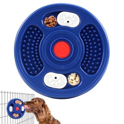 Humkopnl Hundefutter Puzzle | 2 in 1 Interaktive Slow Feeder Leckmatte - Hundefutter Leckerli Spender Langsames Füttern Hundespielzeug Multifunktionale Leckmatte für Hunde IQ Training Mental von Humkopnl