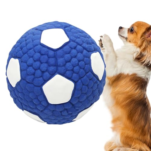 Humkopnl Quietschender Beißball für Hunde, weiche Zahnreinigung, Beißsport, Welpenspielzeug, interaktives Haustier-Trainingszubehör, quietschender Sportball für Spaß und von Humkopnl