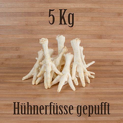 Hunde Design 5 Kg Hühnerfüße gepufft mit Honig - wie Schweinenase Honignase Kauartikel Kausnack von Hunde Design