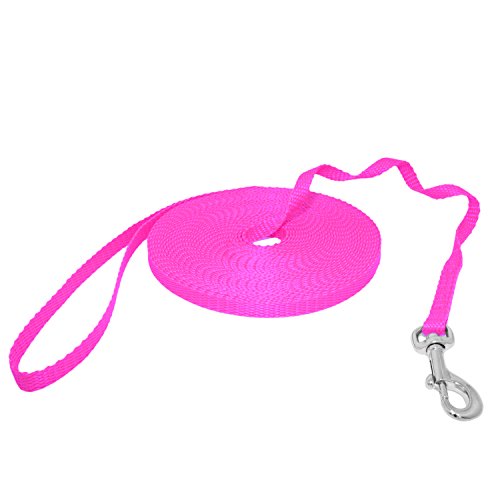 Hunde Design Mini Schleppleine Feldleine Ausbildungsleine Suchleine (50m, Neon Rosa) von Hunde Design