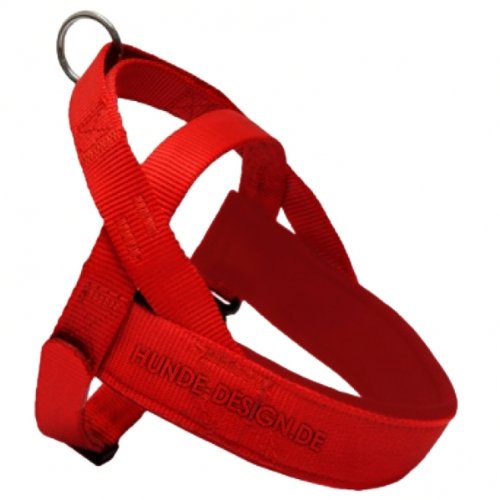 Norwegergeschirr Rot Größe L-XL / 68-88cm / 50mm von Hunde Design