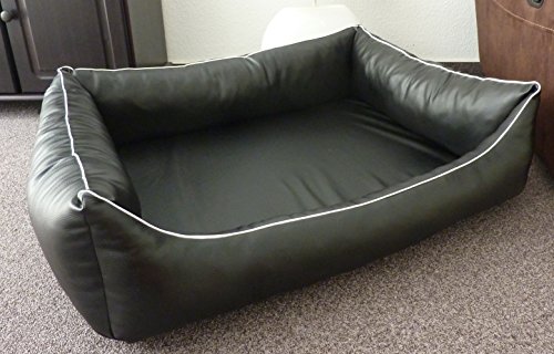 Hundebettenmanufaktur Orthopädisches Hundesofa Schlafplatz Kunstleder Ortopedico 100 cm X 75 cm von Hundebettenmanufaktur