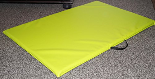 Hundematte Hundematratze Matte Kunstleder Schaumstoff 3 cm (120 cm X 80 cm, Limone) von Hundebettenmanufaktur