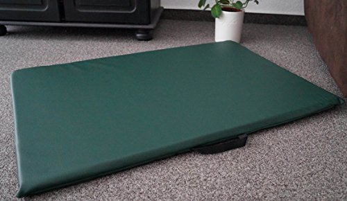 Hundematte Hundematratze Matte Kunstleder Schaumstoff 3 cm (200 cm X 120 cm, grün) von Hundebettenmanufaktur