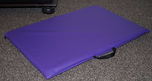 Hundematte Hundematratze Matte Kunstleder Schaumstoff 3 cm (60 cm X 40 cm, Lavendel) von Hundebettenmanufaktur