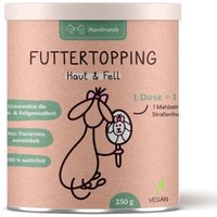 Hunderunde Futtertopping - Haut & Fell - Glänzendes Fell, Gesunde Haut, Natürliche Zutaten, vegan 250 g von Hunderunde