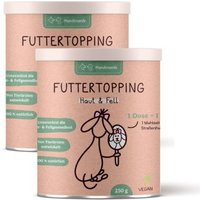 Hunderunde Futtertopping - Haut & Fell - Glänzendes Fell, Gesunde Haut, Natürliche Zutaten, vegan 500 g von Hunderunde