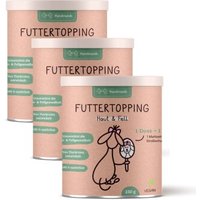 Hunderunde Futtertopping - Haut & Fell - Glänzendes Fell, Gesunde Haut, Natürliche Zutaten, vegan 750 g von Hunderunde