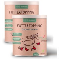 Hunderunde Futtertopping - Knochen & Gelenke - Beweglichkeit, Gelenkgesundheit, starke Knochen, natürliche Zutaten 500 g von Hunderunde