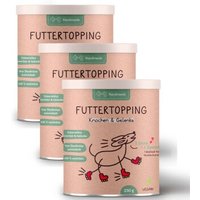 Hunderunde Futtertopping - Knochen & Gelenke - Beweglichkeit, Gelenkgesundheit, starke Knochen, natürliche Zutaten 750 g von Hunderunde