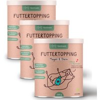 Hunderunde Futtertopping - Magen & Darm - Verdauung, Darmgesundheit, Ballaststoffe, Präbiotikum 750 g von Hunderunde