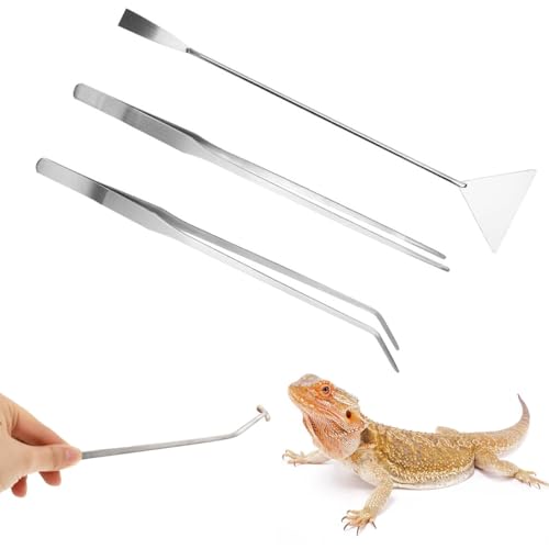 3 Stück Aquarium Pinzette Set, Gebogen Aquarium Pinzette Lang 27 cm, Wasserpflanze Pinzette, Gerade und Gebogene Spitze Pinzette Spatel Werkzeug Lang Aquarium Zange Edelstahl Aquarium Aquascaping Kit von Hundredweat