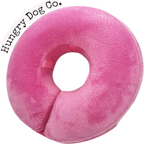 Hungry Dog Co. Aufblasbares Premium-Hundehalsband für Hunde und Katzen, hilft bei der Genesung von Haustieren, bequem und sicher für Ihr Haustier, weiches E-Halsband, Rosa, Größe S (17,8 cm - 27,9 cm von Hungry Dog Co.