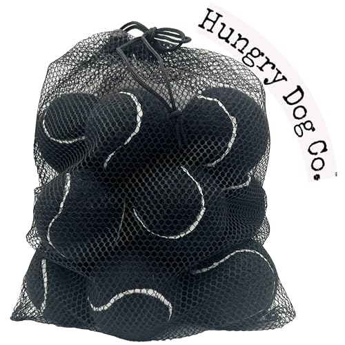 Hungry Dog Co. Premium-Hunde-Tennisbälle, 6,3 cm, Haustiersicheres Hundespielzeug für Bewegung und Training, federnd und langlebig für stundenlangen Spaß, wiederverwendbare Netztasche zum Tragen und von Hungry Dog Co.