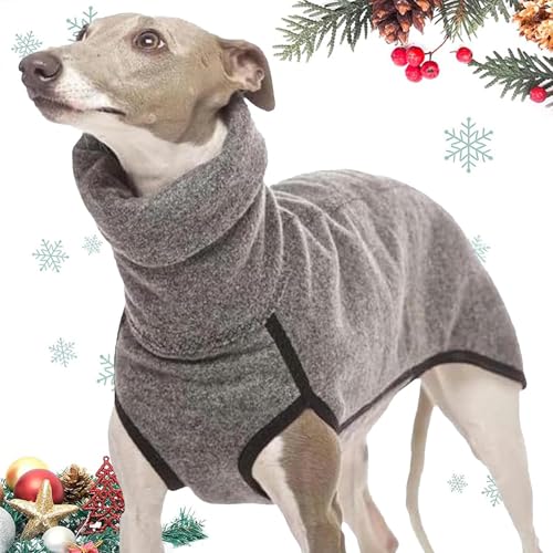 HunicandIU Hunde-Sweatshirts für kleine Hunde, Pullover für kleine Hunde, Rollkragenpullover für Haustiere, warmes Sweatshirt, Hunde-Fleece-Shirt, Winter-Pullover, trendiges kleines Hunde-Sweatshirt von HunicandIU