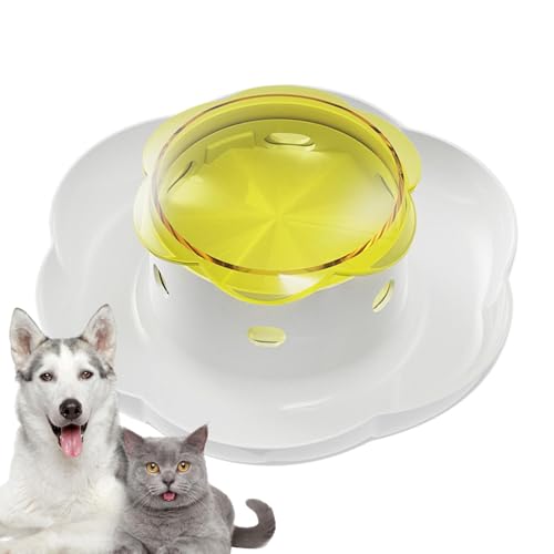 HunicandIU Hundefutter-Puzzle-Futterspender, Hunde-Puzzle-Slow-Feeder,Interaktives Slow-Feeder-Training, Push-Futternapf - Mental Puzzle Toys Spendernapf zur Linderung von Langeweile für Hunde und von HunicandIU