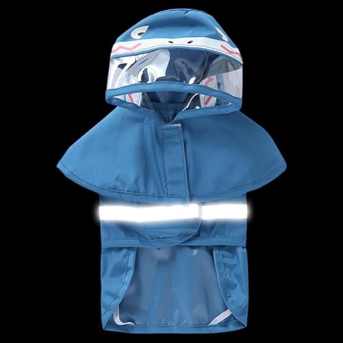 HunicandIU Regenmantel für Hunde, Regenjacke für Hunde,Kapuzen-Haustier-Regenmäntel mit reflektierenden Streifen - Regenjacke mit Verstellbarer Taille und Kapuze, Haustierbedarf für kleine mittel ße von HunicandIU